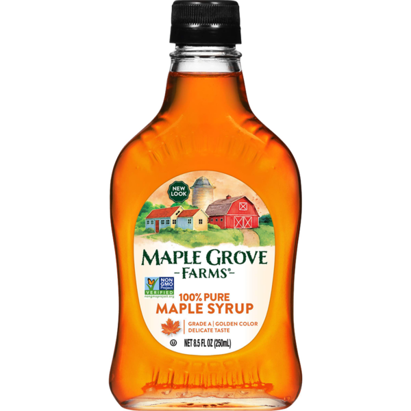 Pure Maple Syrup, Grade A Golden Color, Delicate Taste Maple Grove Farms